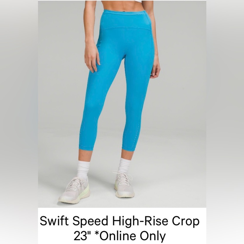 lululemon athletica swift speed high rise crop 23”